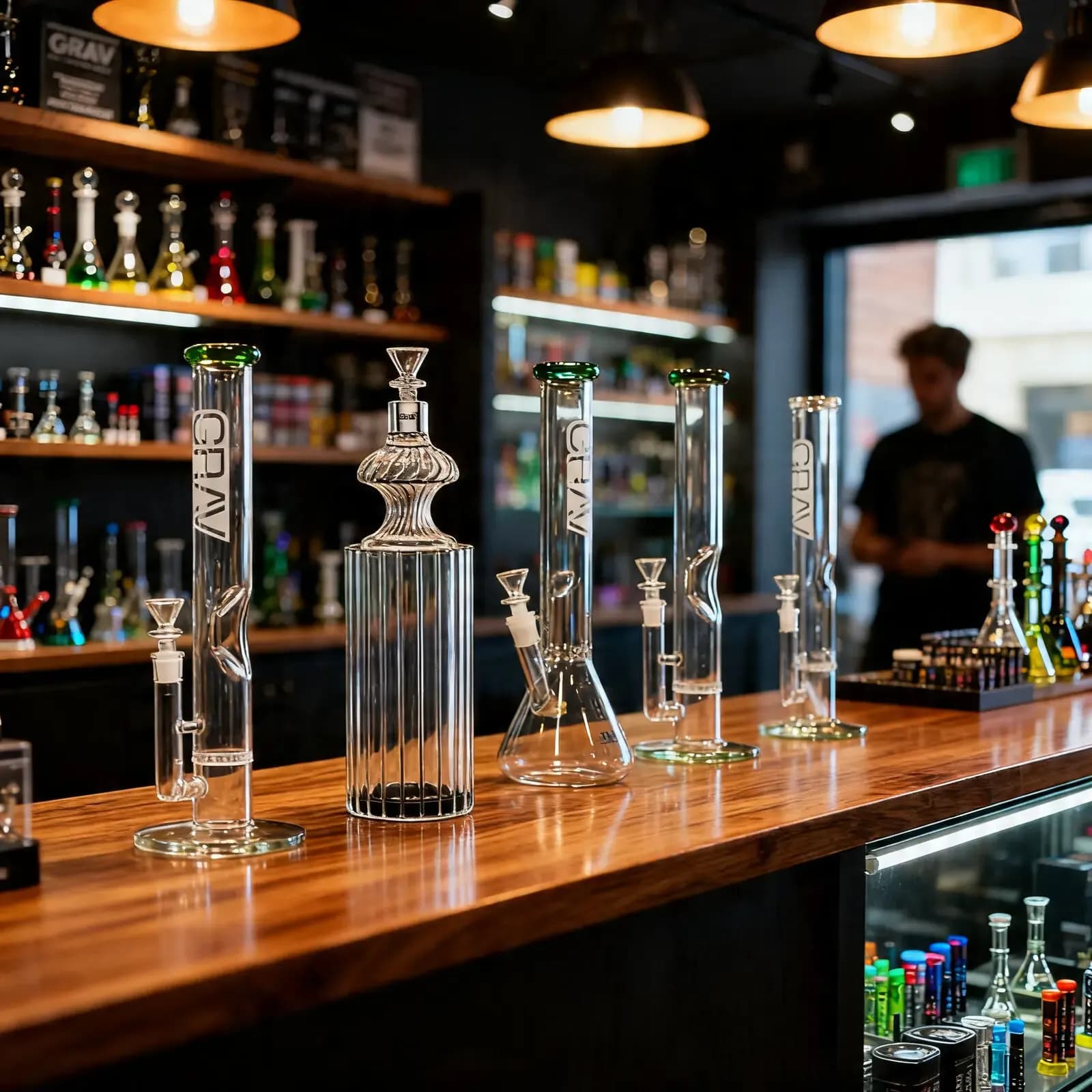GRAV Bong aus Borosilikatglas — modulares Design