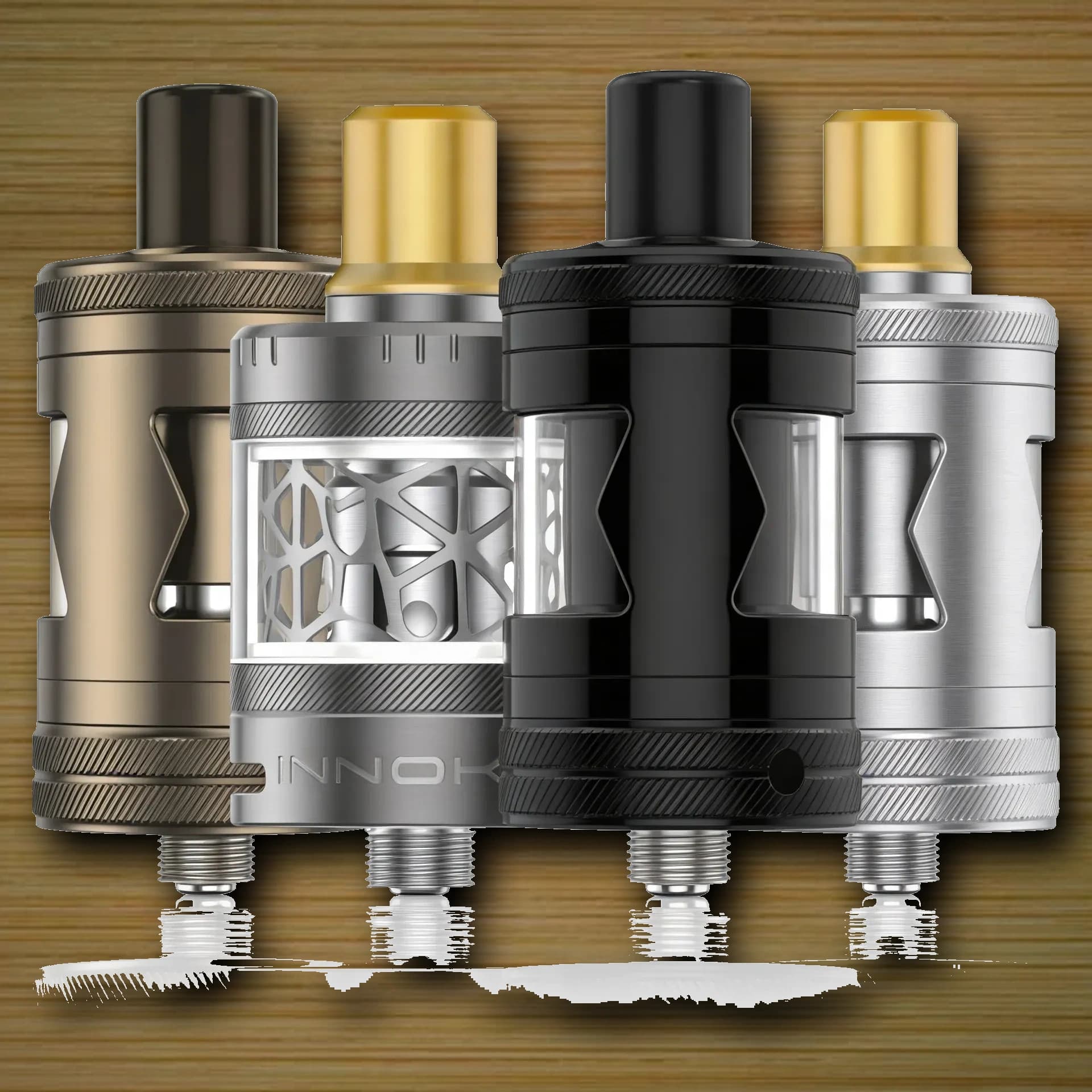 MTL Tank kompakt silber für Mund-zu-Lunge Vaping mit engem Airflow und 1.0 Ohm Coil
